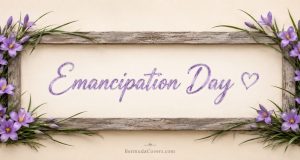 Emancipation Day Flowers Facebook Cover & Phone Wallpaper