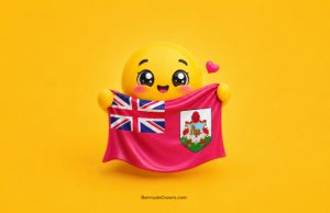 Emoji Loves Bermuda Facebook Cover & Phone Wallpaper